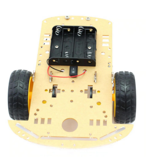 kit-chassi-2wd-robo Kit Chassi 2WD Robô para Arduino