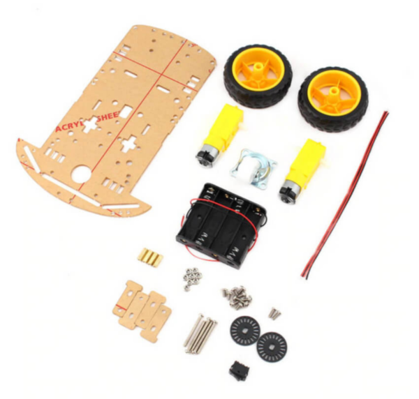 kit-chassi-arduino-2wd-robo Kit Chassi 2WD Robô para Arduino