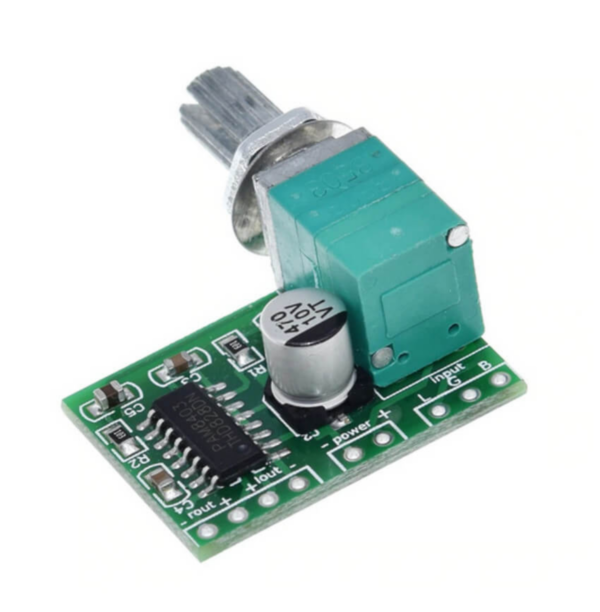 Mini amplificador PAM8403 estéreo 2 canais 3W + 3W com ajuste de volume