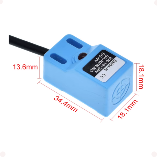 Sensor indutivo de proximidade SN04-N NPN normalmente aberto