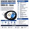 Sensor indutivo de proximidade SN04-N NPN normalmente aberto