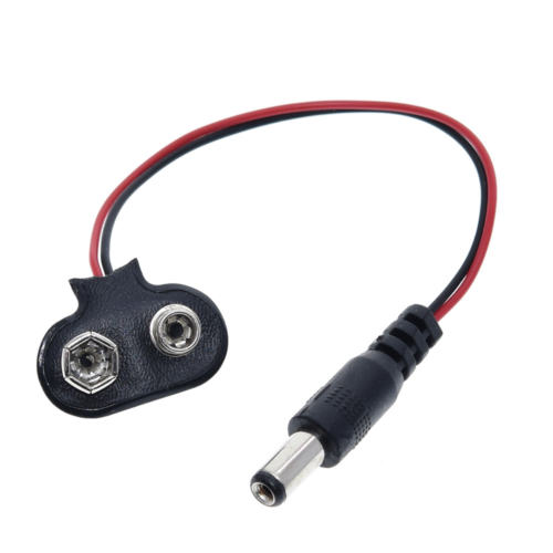 cabo-adaptador-bateria-9v-plug-p4 Cabo adaptador para bateria 9V com plug P4