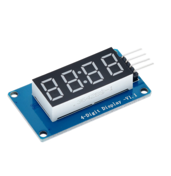 Módulo display TM1637 com 4 dígitos de 7 segmentos