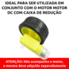 roda-pneu-65mm-robo Roda com pneu 65mm para chassi de robô