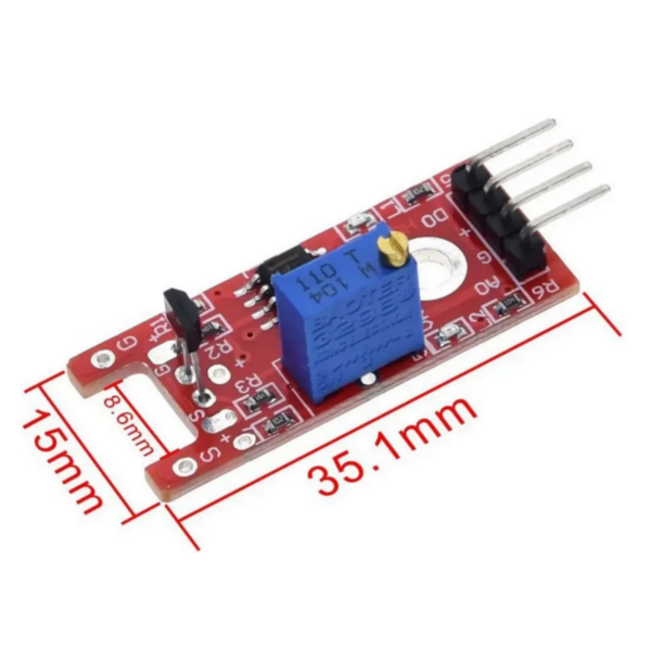 sensor-magnetico-efeito-hall-ky-024 Sensor de campo magnético linear efeito Hall KY-024