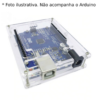 Case transparente em plástico ABS para Arduino Uno