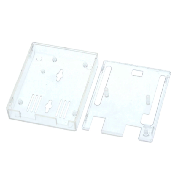 Case transparente em plástico ABS para Arduino Uno
