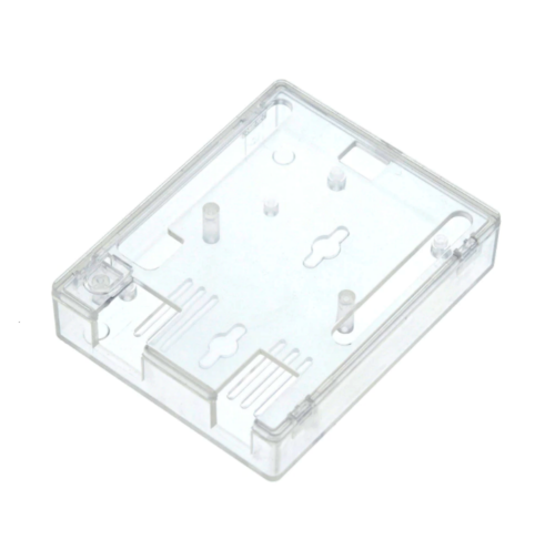case-arduino-uno-plastico-abs-transparente Case transparente em plástico ABS para Arduino Uno