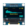 Display OLED 0,96 polegadas 128x64 pixels I2C azul e amarelo