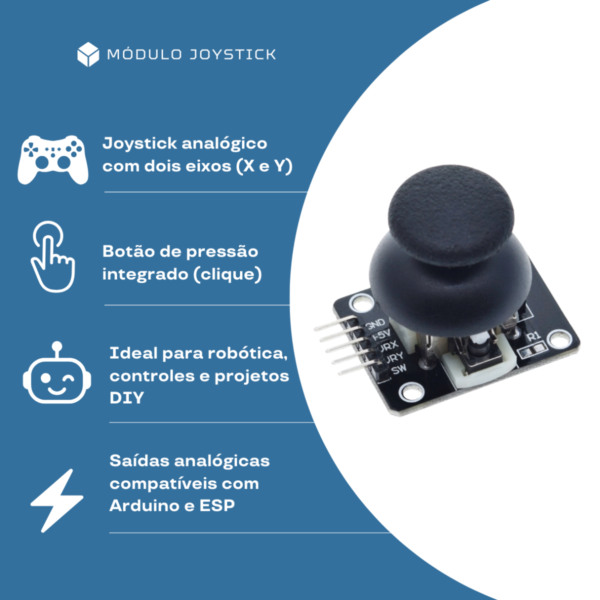 -joystick-analogico-arduino Módulo joystick analógico para Arduino