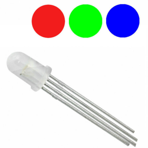 led-rgb-5mm-difuso-catodo-comum LED RGB 5mm difuso com cátodo comum