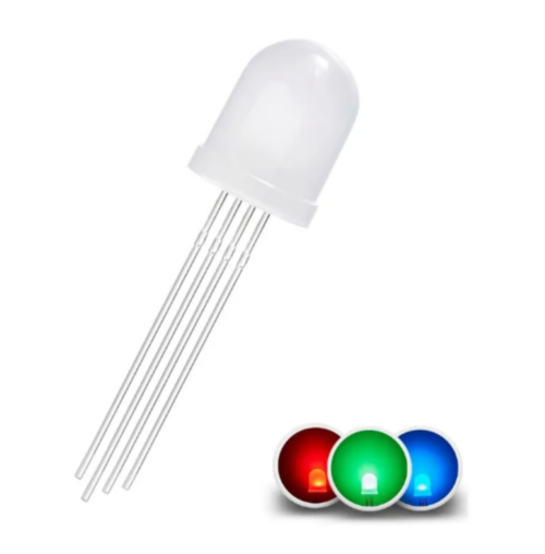 led-rgb-difuso-10mm-catodo-comum LED RGB difuso 10mm com cátodo comum