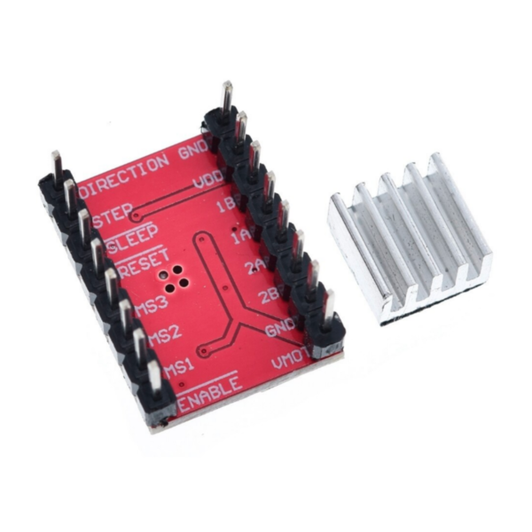 modulo-driver-a4988-motor-passo Módulo driver A4988 vermelho para motor de passo