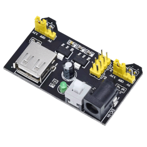 Módulo fonte para protoboard MB102 com saída 3,3V e 5V