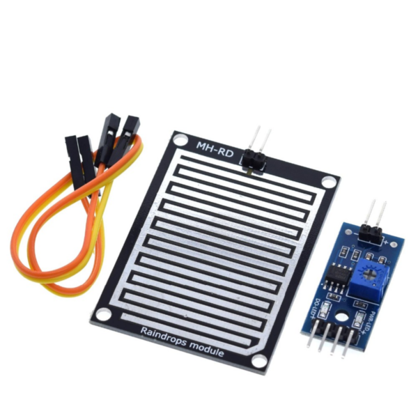 modulo-sensor-chuva-arduino Módulo sensor de chuva FC-37 com placa detectora para Arduino