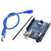 placa-compativel-arduino-uno-r3-atmega328p-cabo Placa compatível com Arduino Uno R3 ATmega328P com cabo USB e pinos