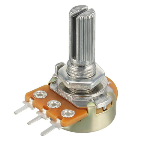 Potenciômetro linear 10K 10000 ohms para projetos eletrônicos
