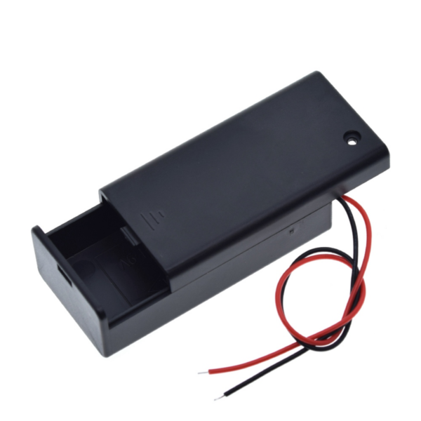 suporte-bateria-9v-tampa-chave-liga- Suporte para bateria 9V com tampa e chave liga/desliga